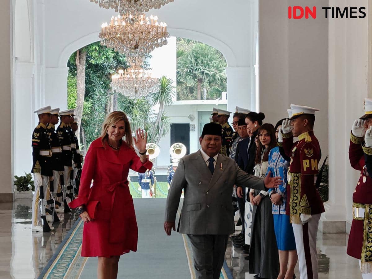 Kunjungan kerja Ratu Belanda Maxima di Istana Merdeka
