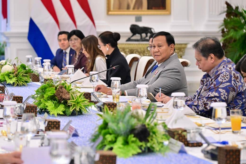 Presiden Prabowo Subianto, menerima kunjungan Ratu Belanda, Máxima selaku United Nations Secretary-General’s Special Advocate (UNSGSA) for Financial Health pada Kamis (27/11/2025) (dok. Sekretariat Presiden)