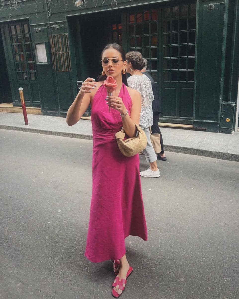 inspirasi summer dress ala Alyssa Daguise 