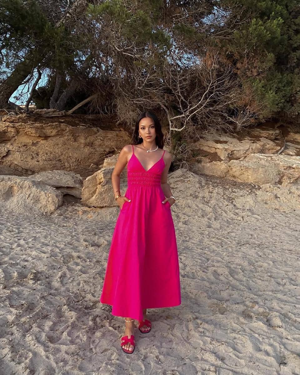 inspirasi summer dress ala Alyssa Daguise 