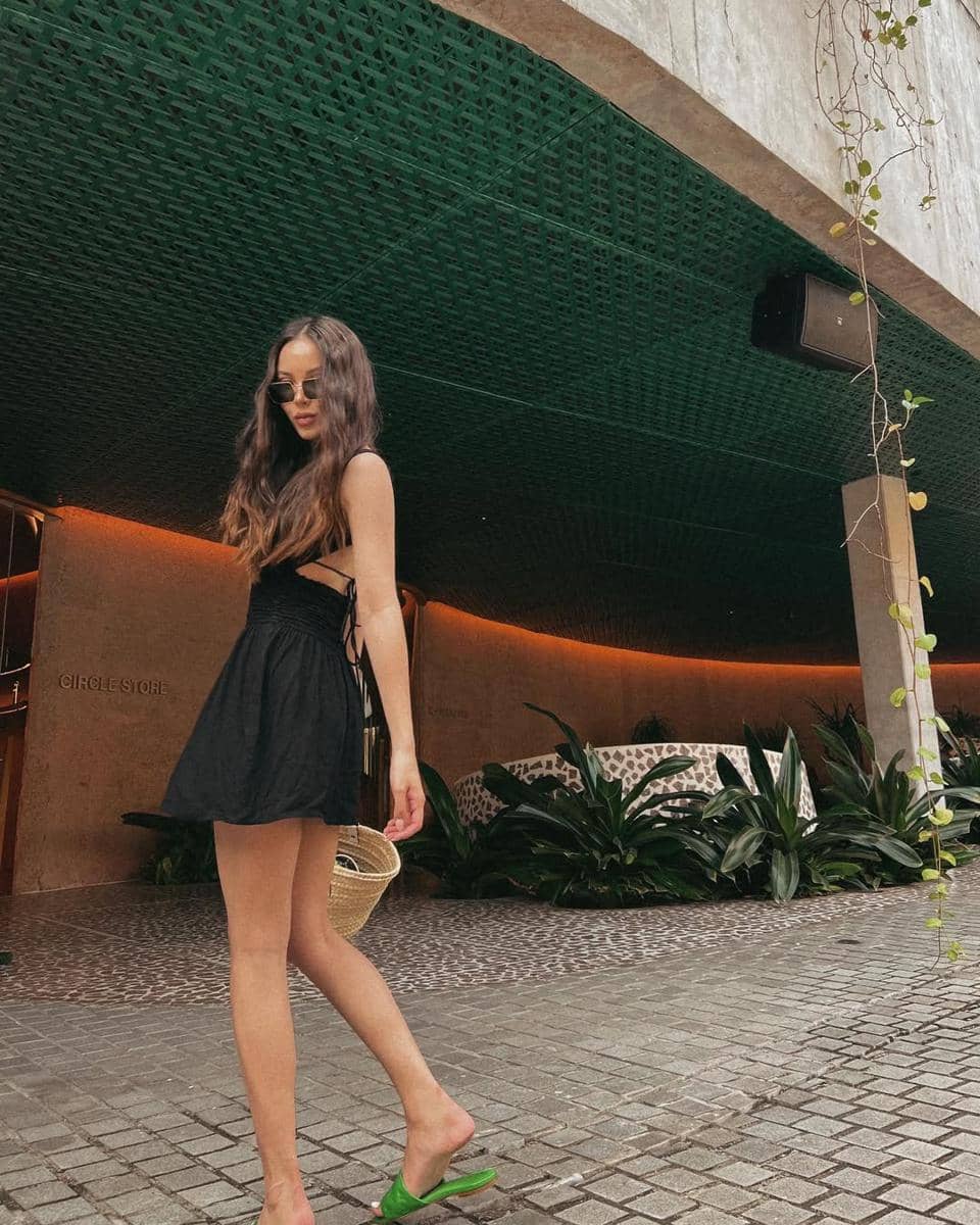 inspirasi summer dress ala Alyssa Daguise 