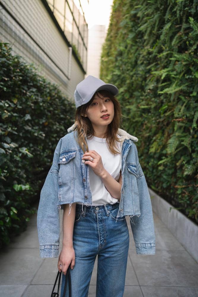 Ilustrasi dress brut denim