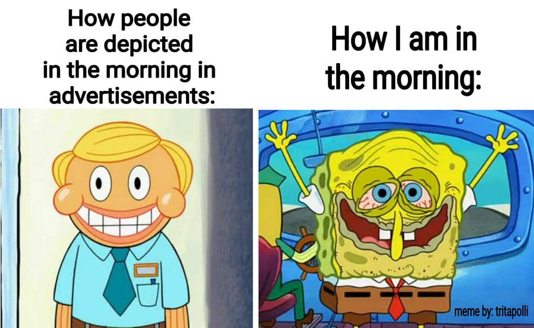 meme SpongeBob tentang iklan