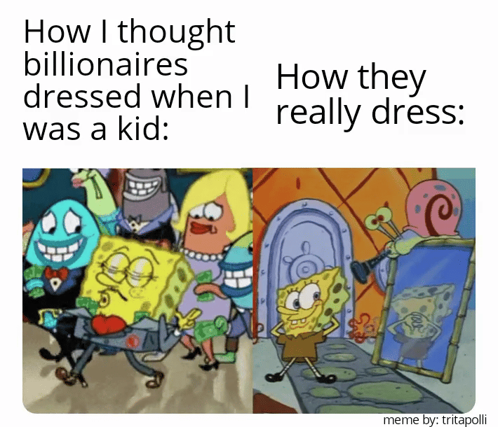 meme SpongeBob tentang kostum