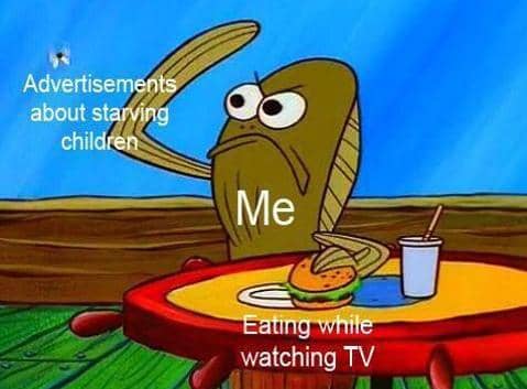 meme SpongeBob tentang iklan