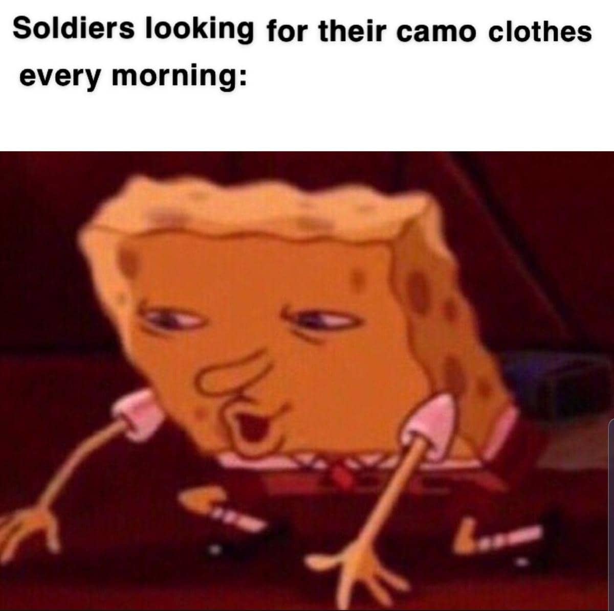 meme SpongeBob tentang kostum