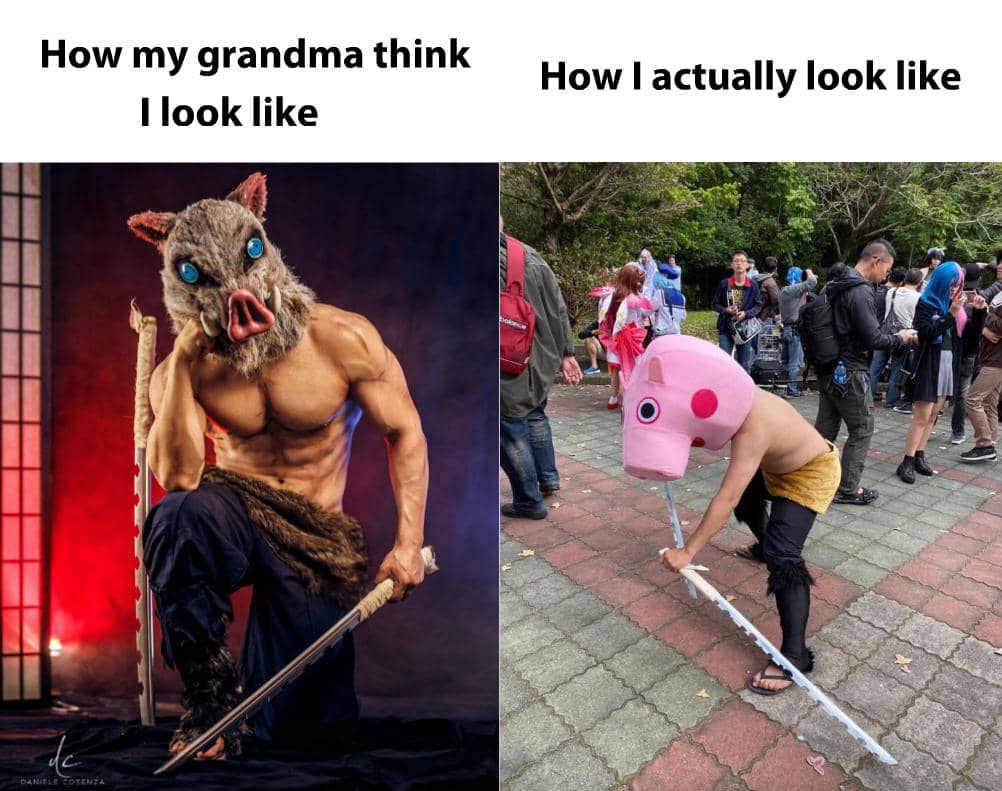 meme anime penampilan gak sesuai ekspektasi