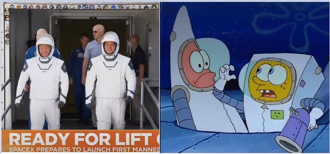 meme SpongeBob tentang kostum