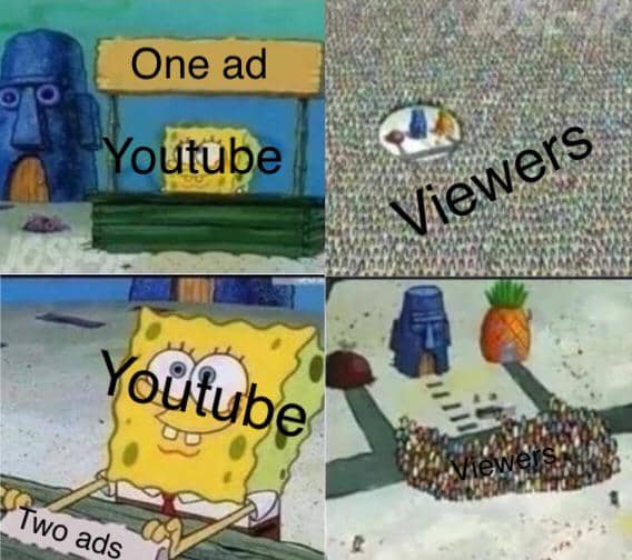 meme SpongeBob tentang iklan
