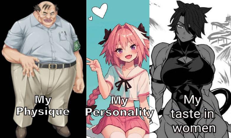 meme anime penampilan gak sesuai ekspektasi