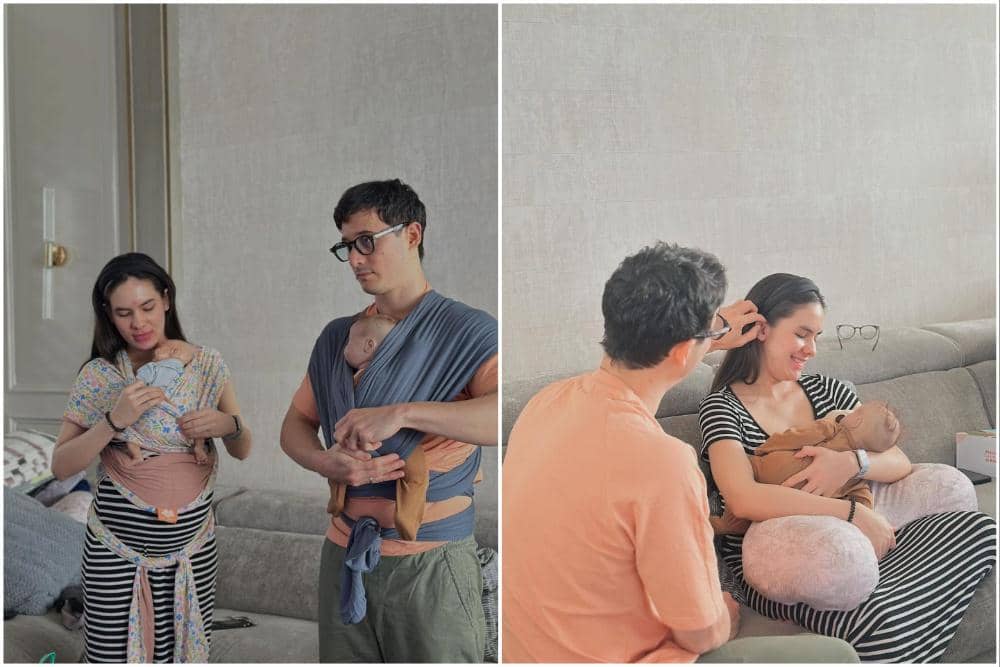 Steffi Zamora ikut kelas breastfeeding.