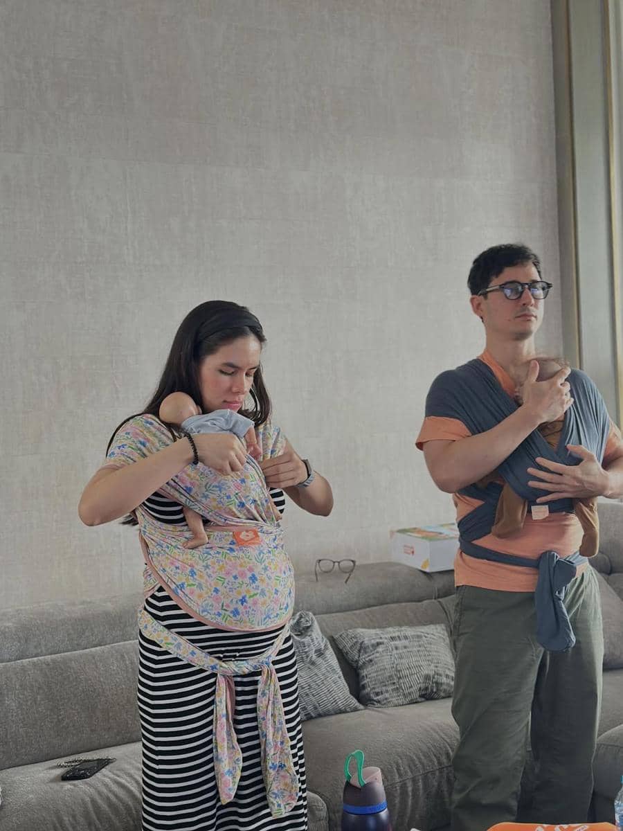 Steffi Zamora ikut kelas breastfeeding.