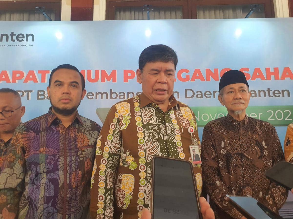 Dirut Bank Banten usai RUPS LUB