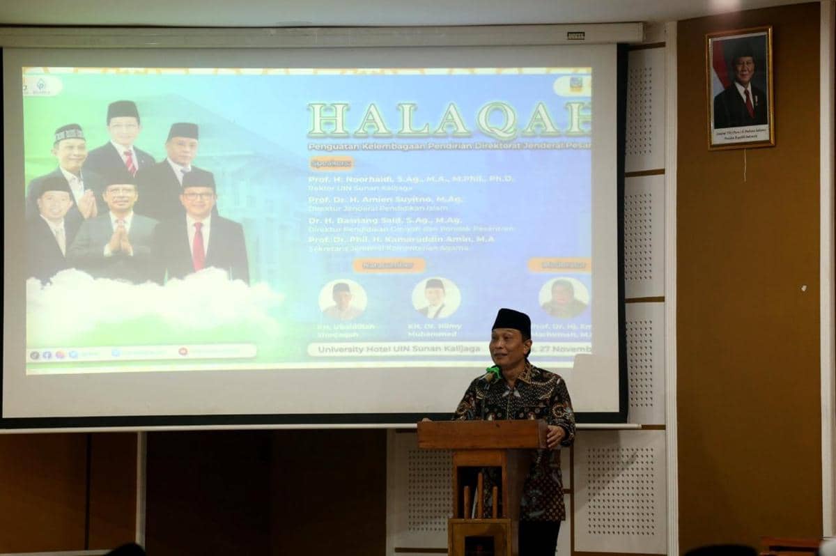 Kementerian Agama RI menggelar Halaqah Penguatan Kelembagaan Pendirian Direktorat Jenderal Pesantren di UIN Sunan Kalijaga Yogyakarta, Kamis (27/11/2025) (dok. Kemenag)