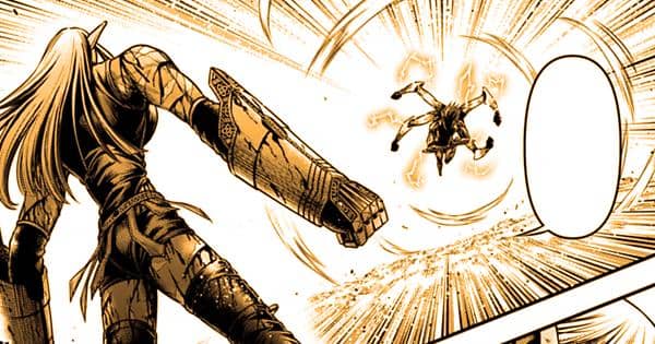 Nezha melancarkan serangan penghabisan ke Morrigan - Record of Ragnarok: Gods'' Apocalypse