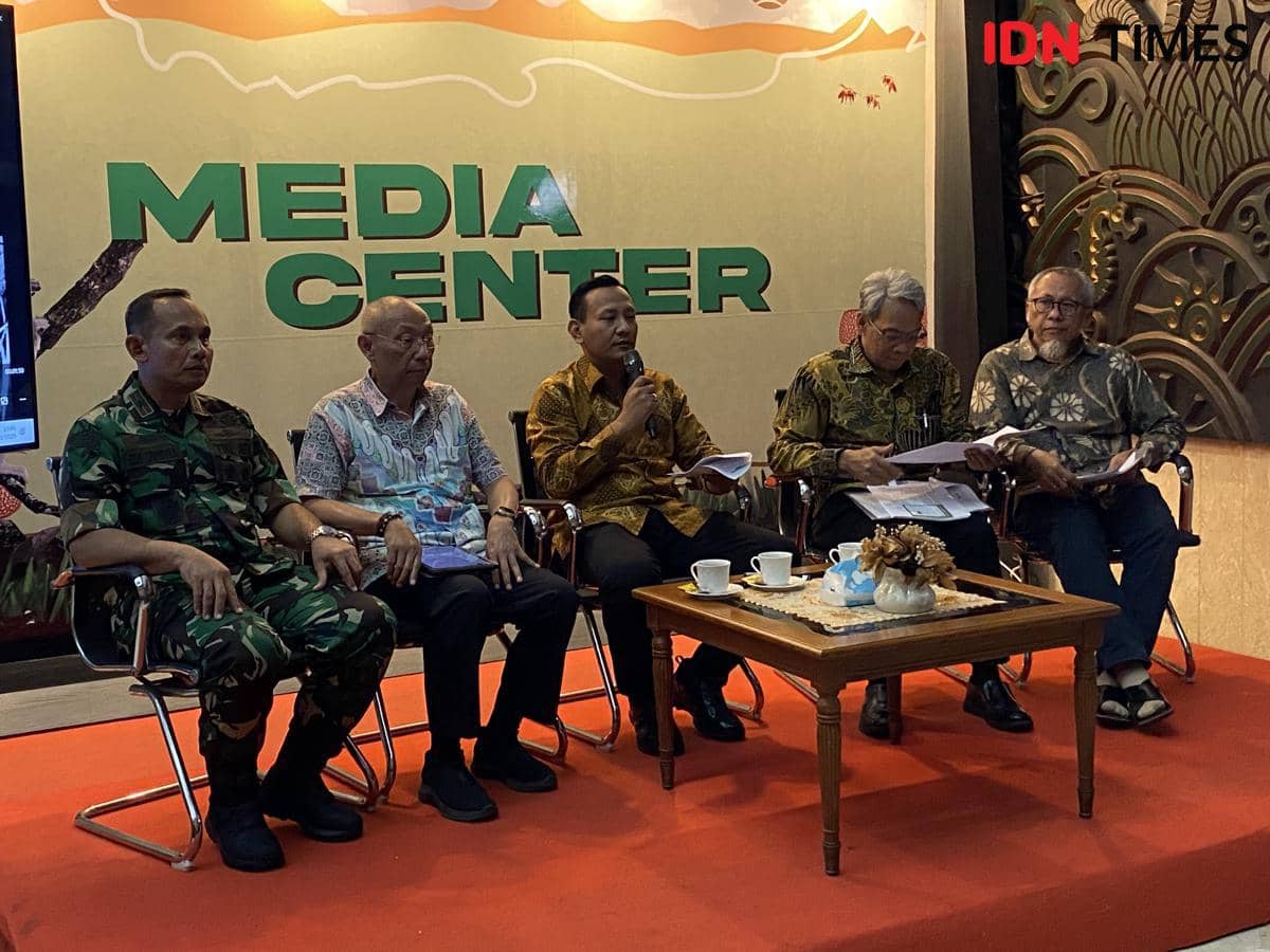 Jumpa pers Kementerian Kehutanan terkait matinya Badak Jawa Musofa (IDN Times/Irfan Fathurohman)
