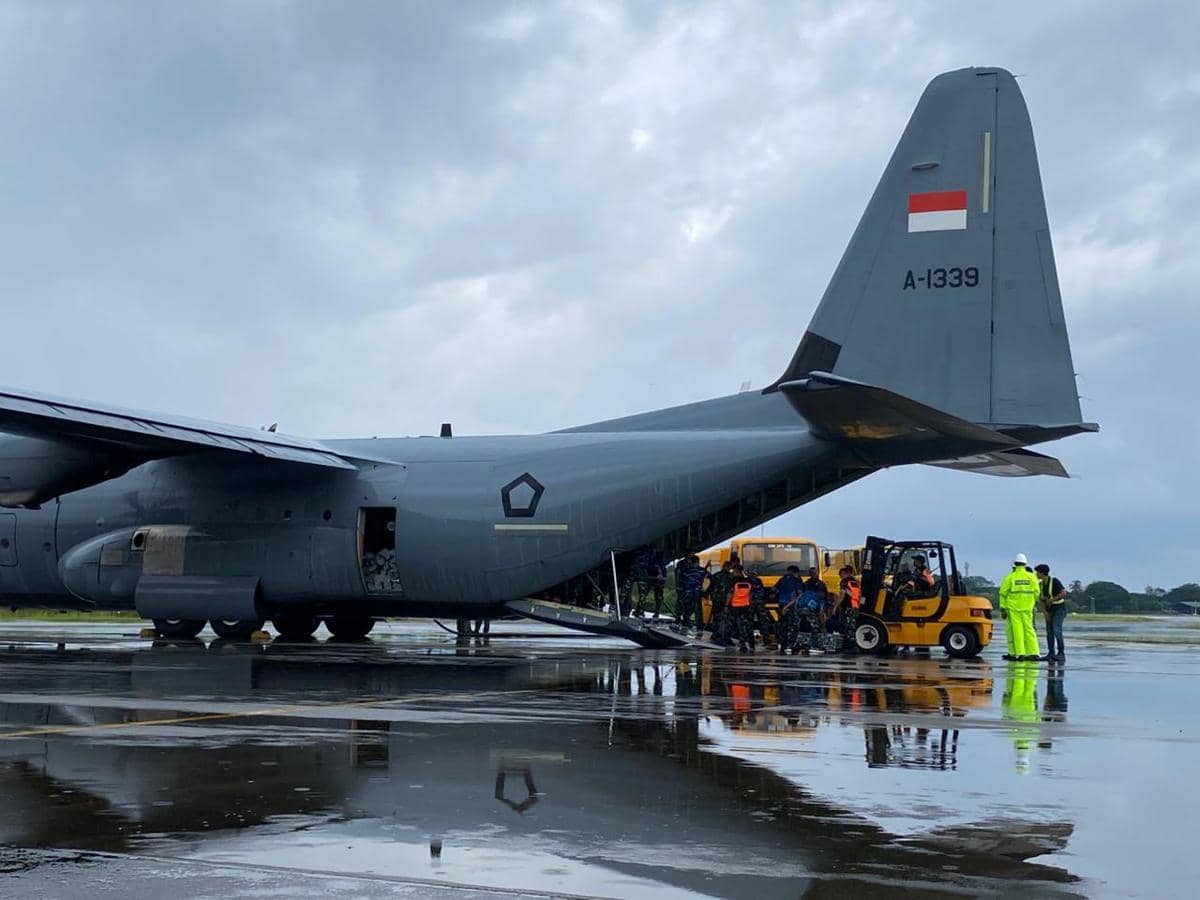 TNI AU, Super Hercules, banjir Aceh