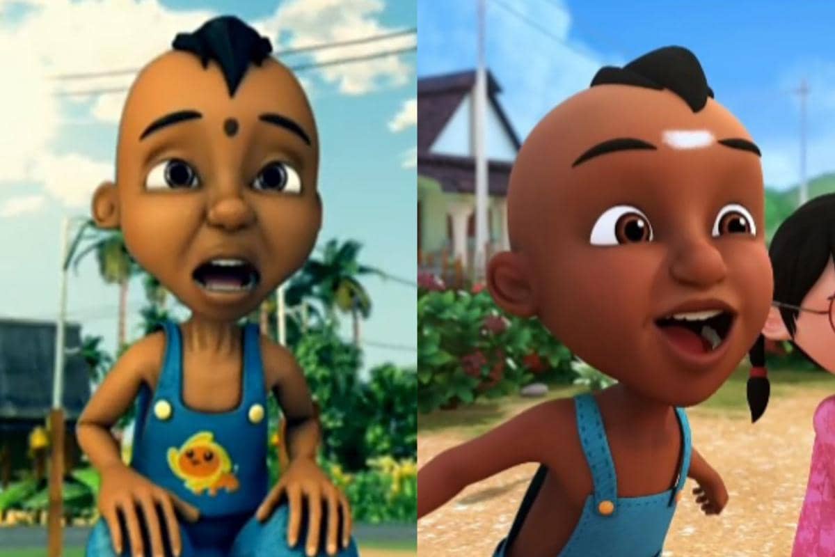 Upin & Ipin "Dah Raya" versi lawas dan remake