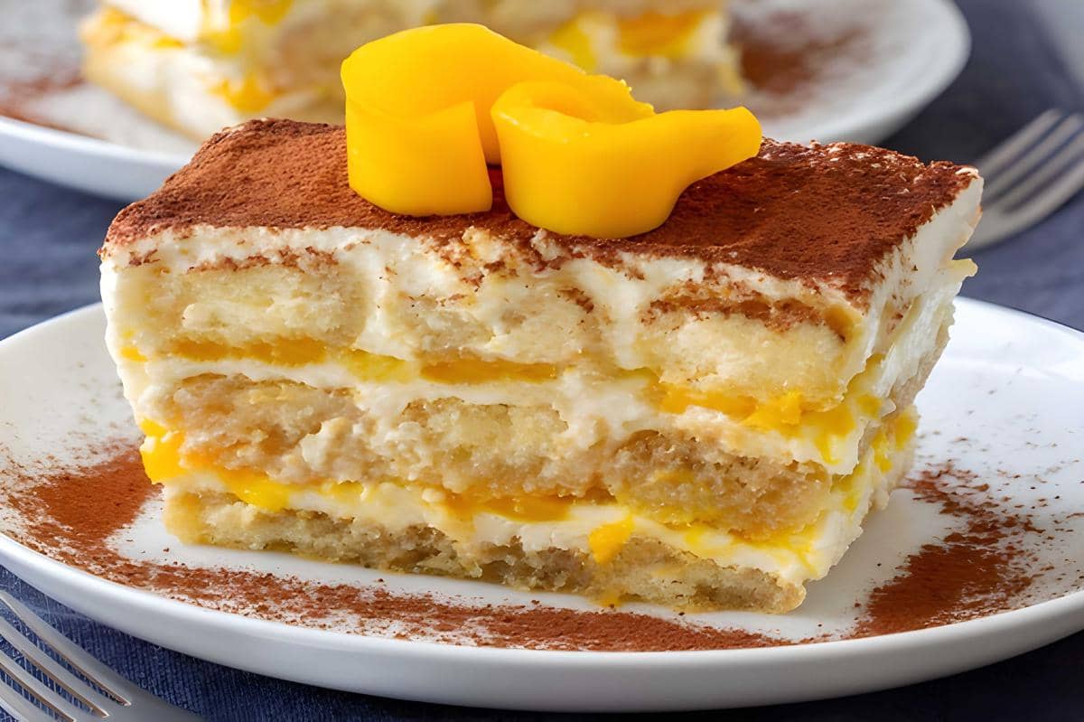 Mango tiramisu