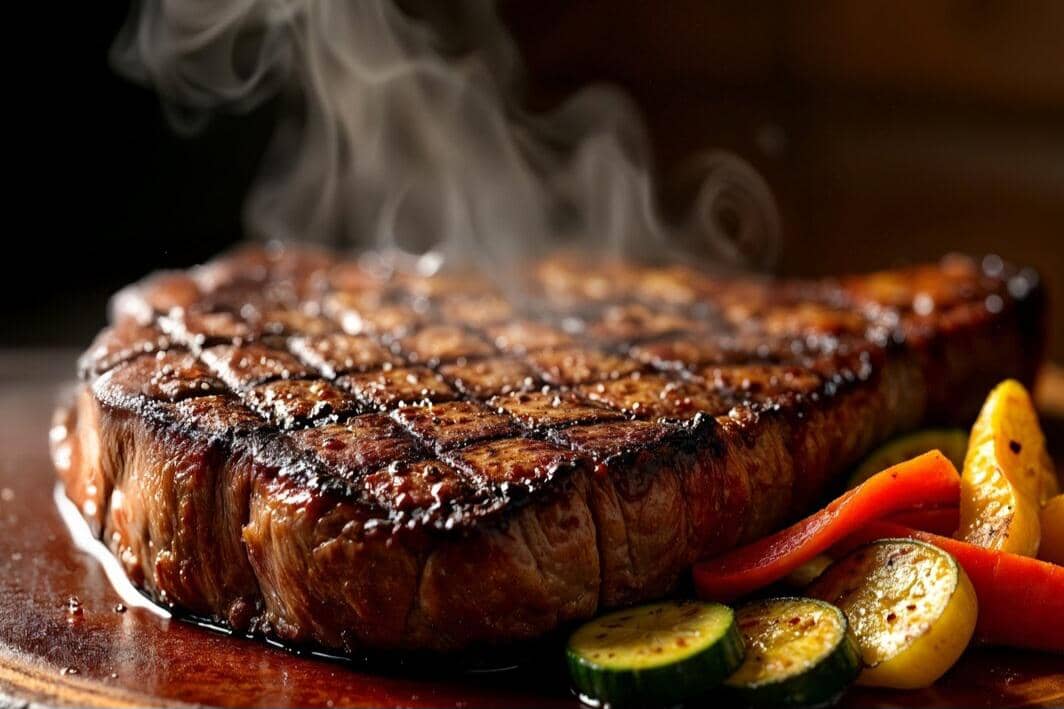 potret hidangan steak