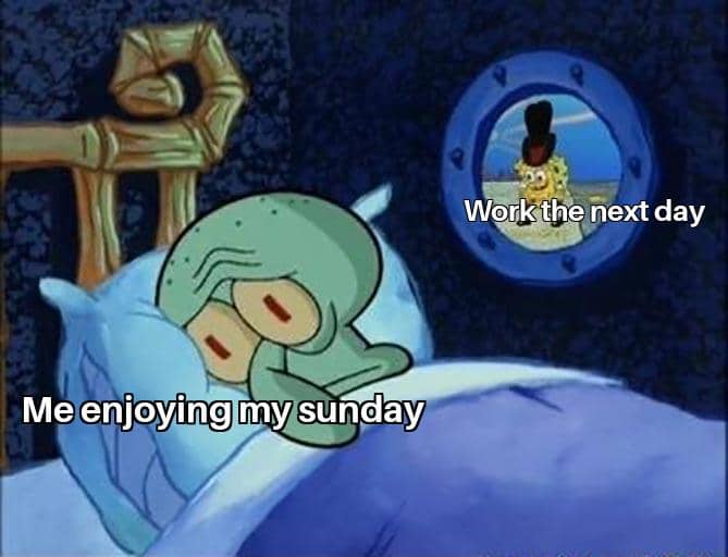 meme kartun tentang Senin