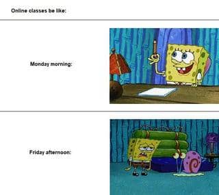 meme kartun tentang Senin