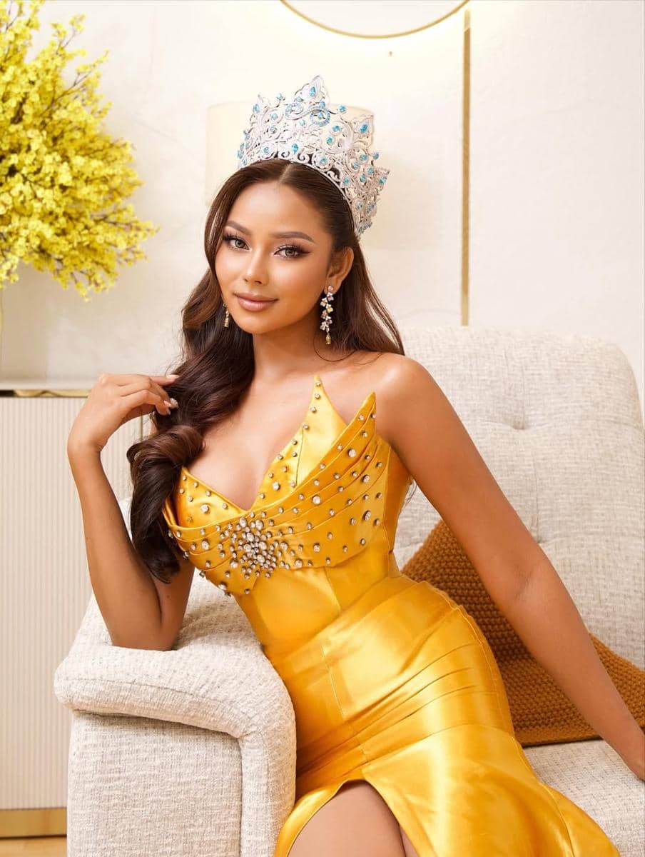 potret Sreypii Phorn, Miss Cosmo Kamboja 2025