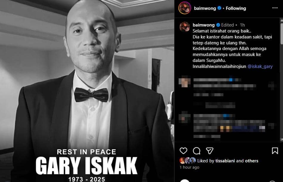 Artis Sampaikan Belasungkawa atas Meninggalnya Gary Iskak (instagram.com/baimwong)