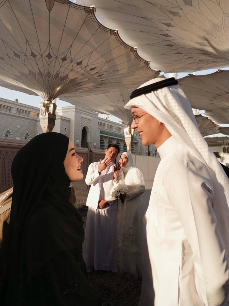 Artis Hadiri Pernikahan Dara Arafah dan Rehan di Madinah (instagram.com/daraarafah)