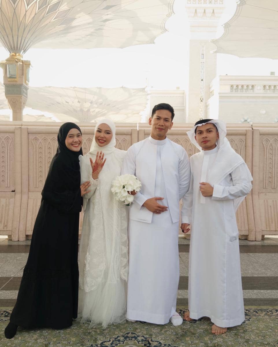 Artis Hadiri Pernikahan Dara Arafah dan Rehan di Madinah (instagram.com/daraarafah)