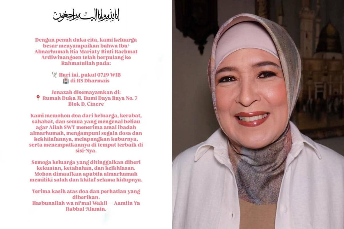 ibunda Raisa meninggal dunia