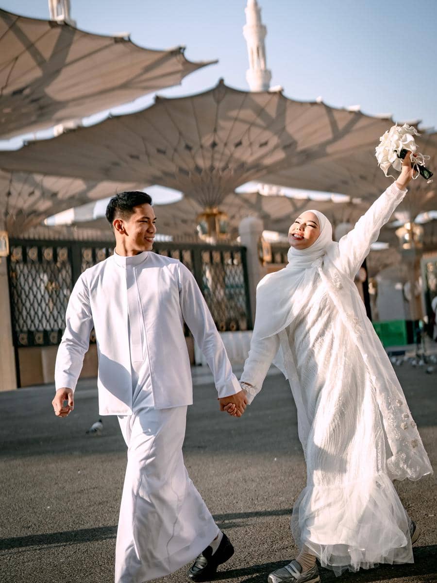 Pernikahan Dara Arafah dan Rehan Mubarak di Masjid Nabawi (instagram.com/daraarafah)