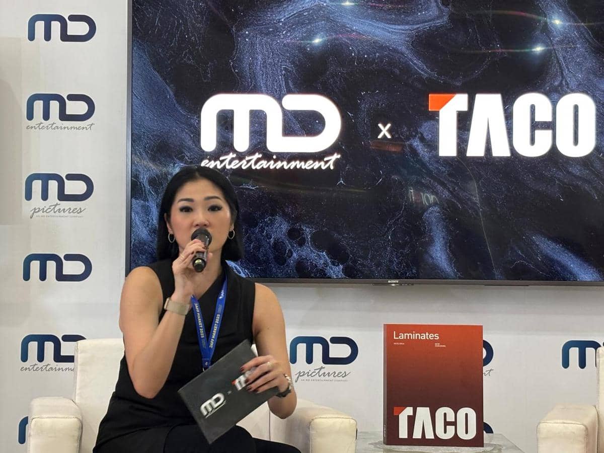 Chief Communications Officer of MD Entertainment, Astrid Suryatenggara. 