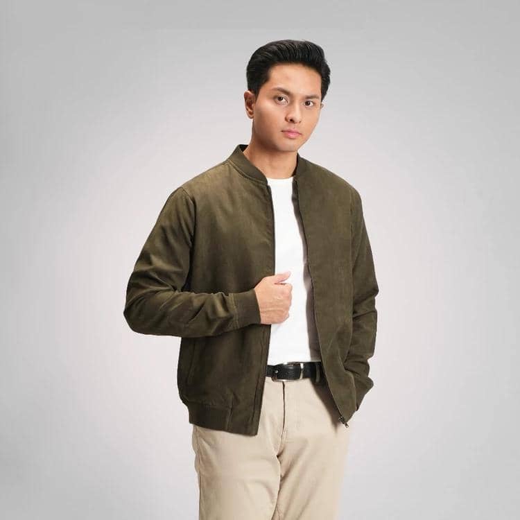 CUTOFF Bomber Jacket Suede