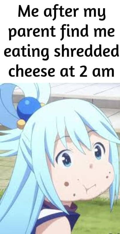 meme anime tentang keju