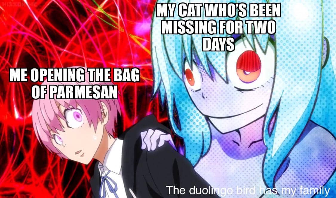 meme anime tentang keju