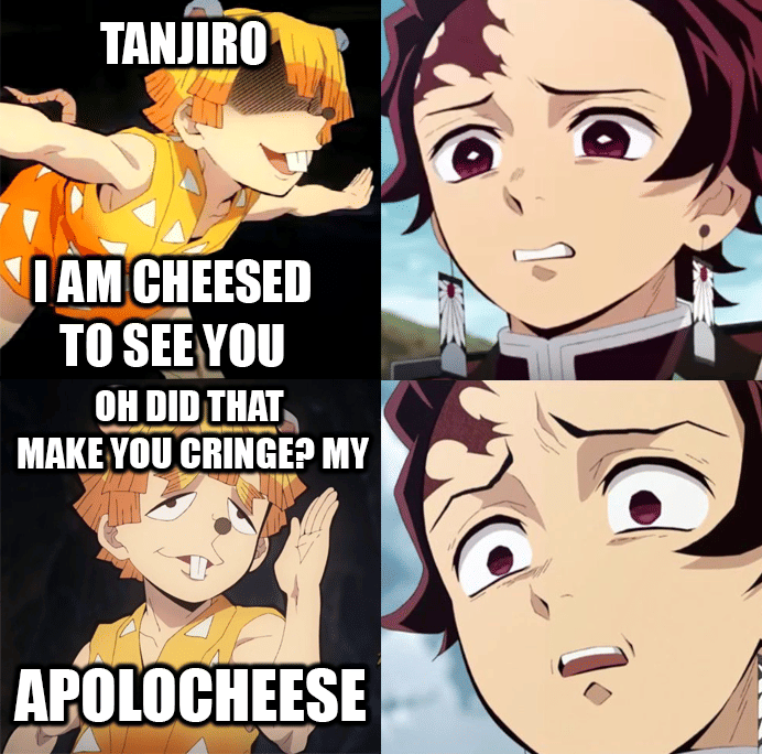 meme anime tentang keju