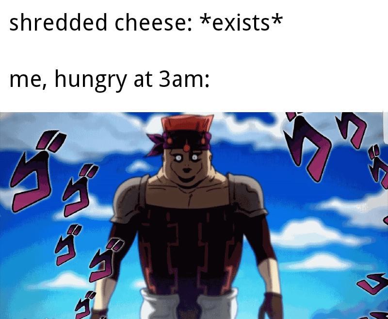 meme anime tentang keju