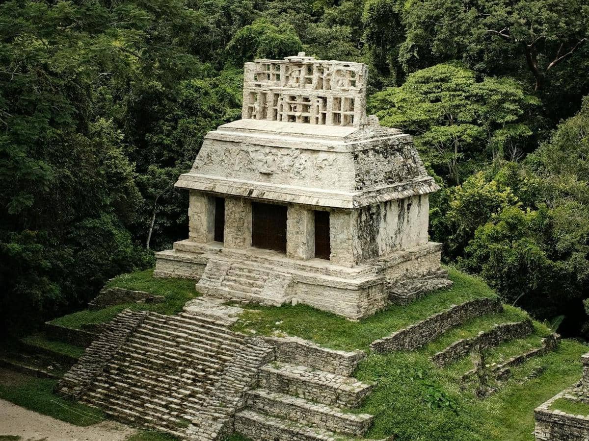 reruntuhan di Palenque, Meksiko