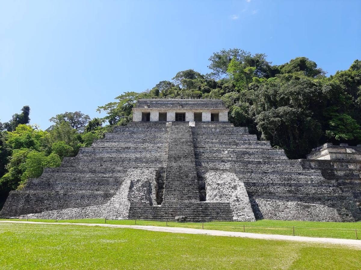 reruntuhan di Palenque, Meksiko