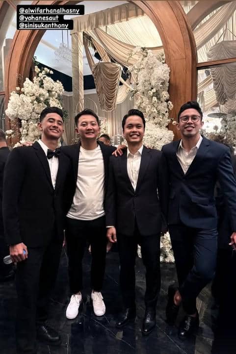 Pebulutangkis di Resepsi Fajar Alfian dan Firly (instagram.com/sinisukaanthony)