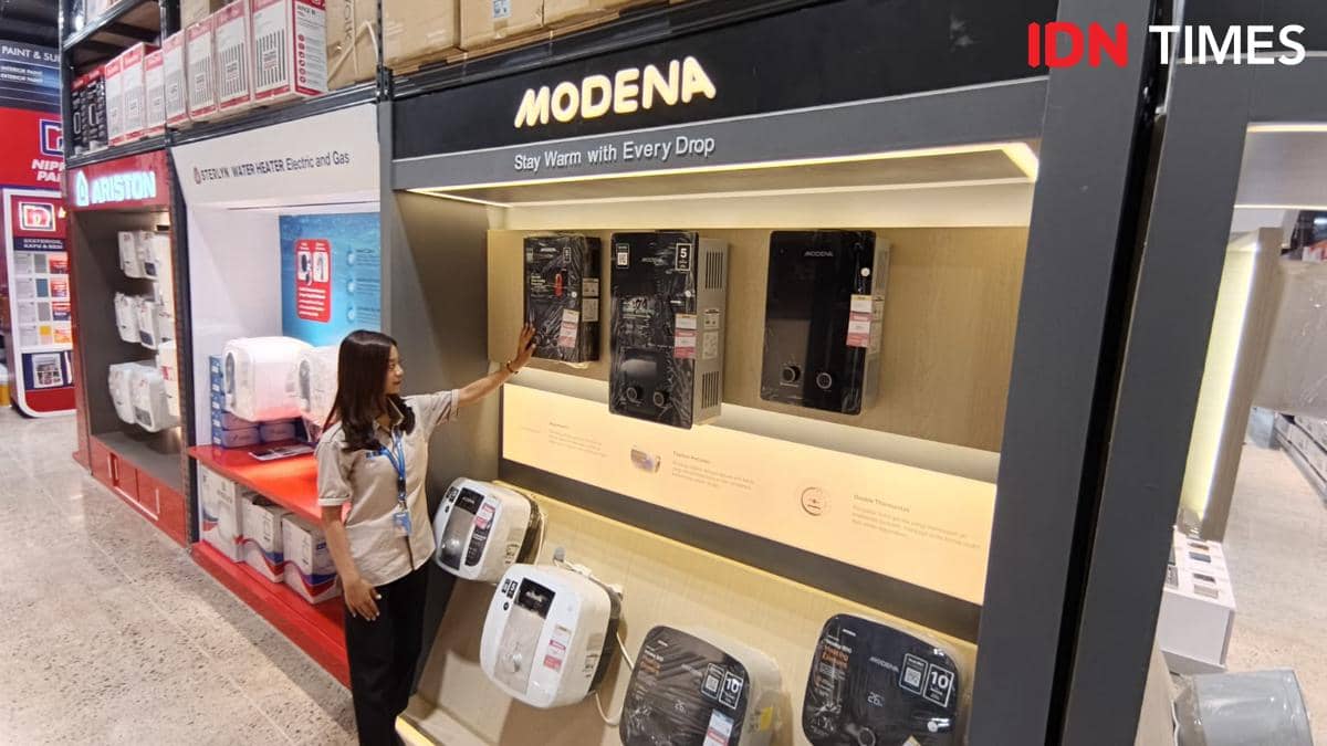 modena, pemanas air, water heater