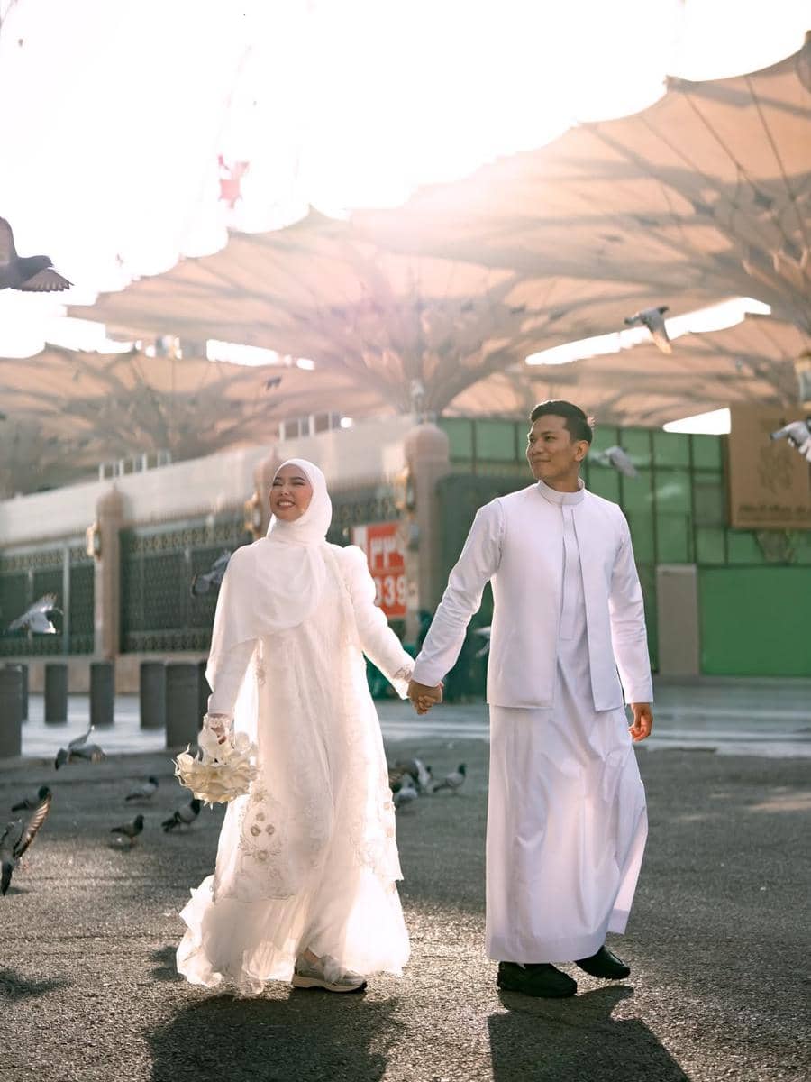 Pernikahan Dara Arafah di Madinah. (instagram.com/daraarafah)