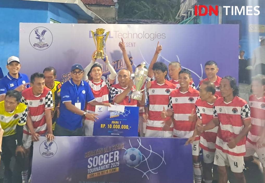 Keseruan SOS Soccer Tournament 2025, Minggu (30/11/2025). (IDN Times/Tino).