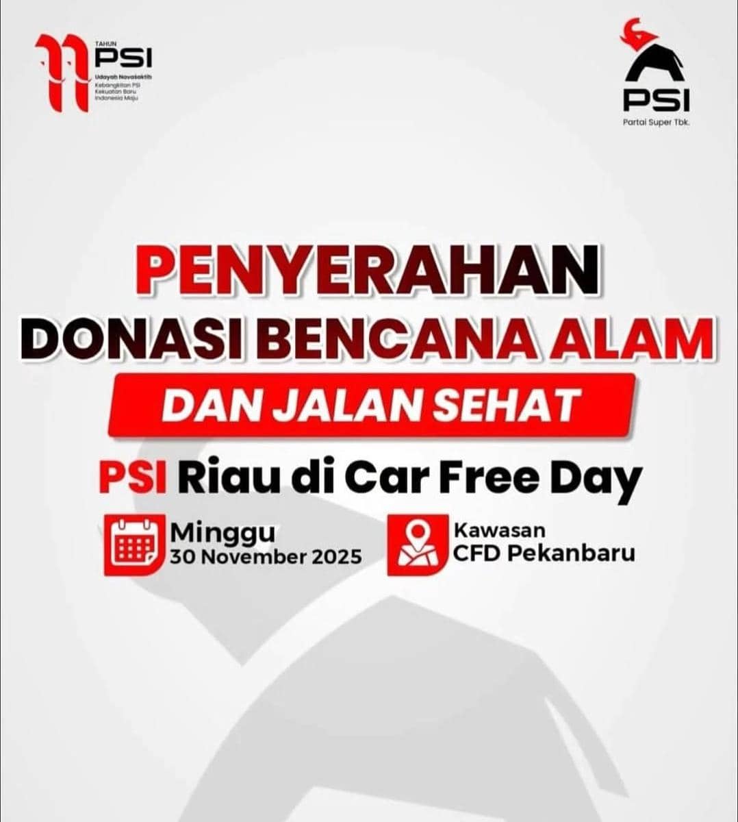 Cek Fakta: PSI Riau Gelar Fun Walk saat Ramai Bencana di Sumatra?