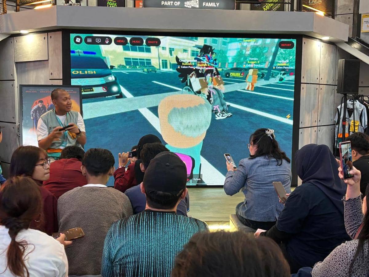 Agak Laen Menyala Pantiku di JAFF Market, Minggu (30/11/2025). (IDN Times/Herlambang Jati Kusumo)