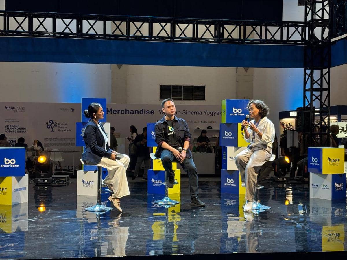 Panel Discussion The Missing Script dalam JAFF Market 2025, di JEC Yogyakarta, Minggu (30/11/2025). (IDN Times/Herlambang Jati Kusumo)