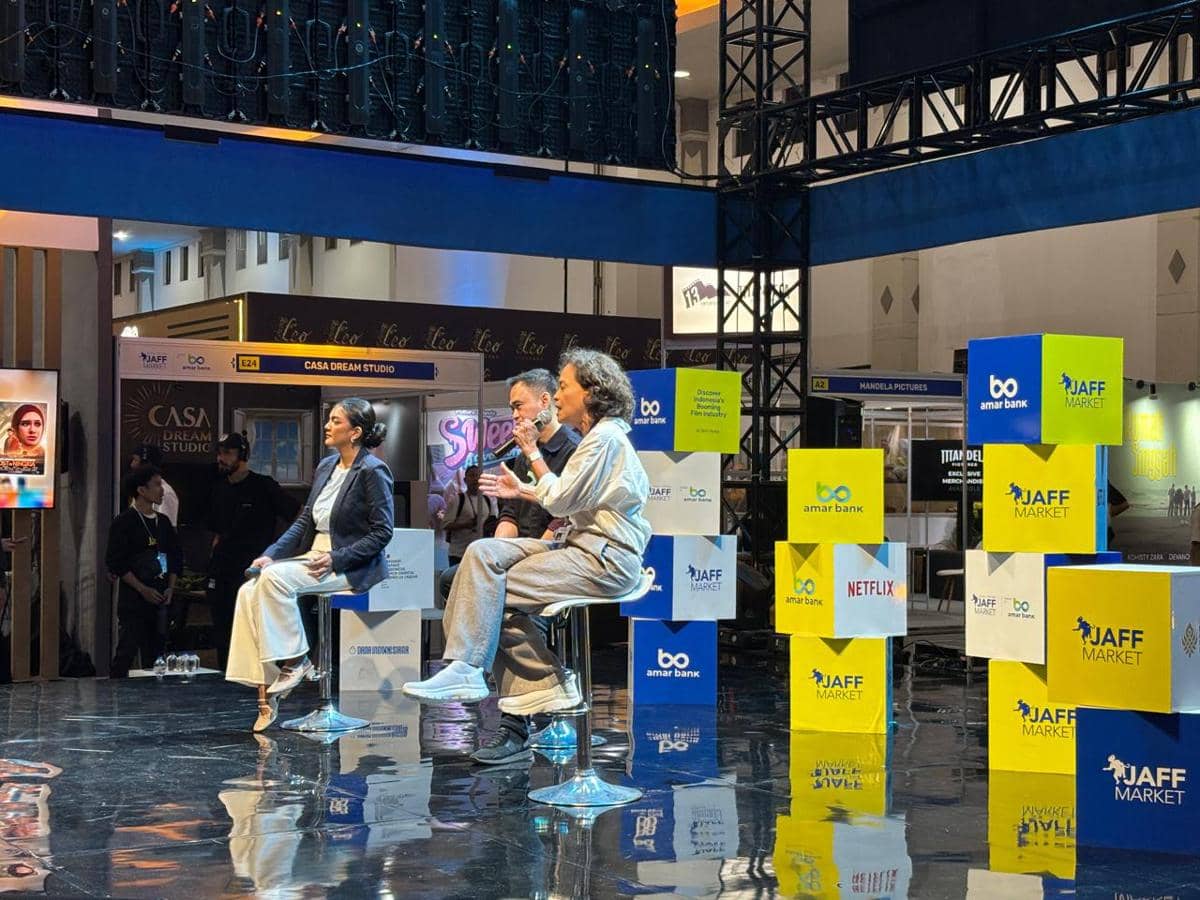 Panel Discussion The Missing Script dalam JAFF Market 2025, di JEC Yogyakarta, Minggu (30/11/2025). (IDN Times/Herlambang Jati Kusumo)