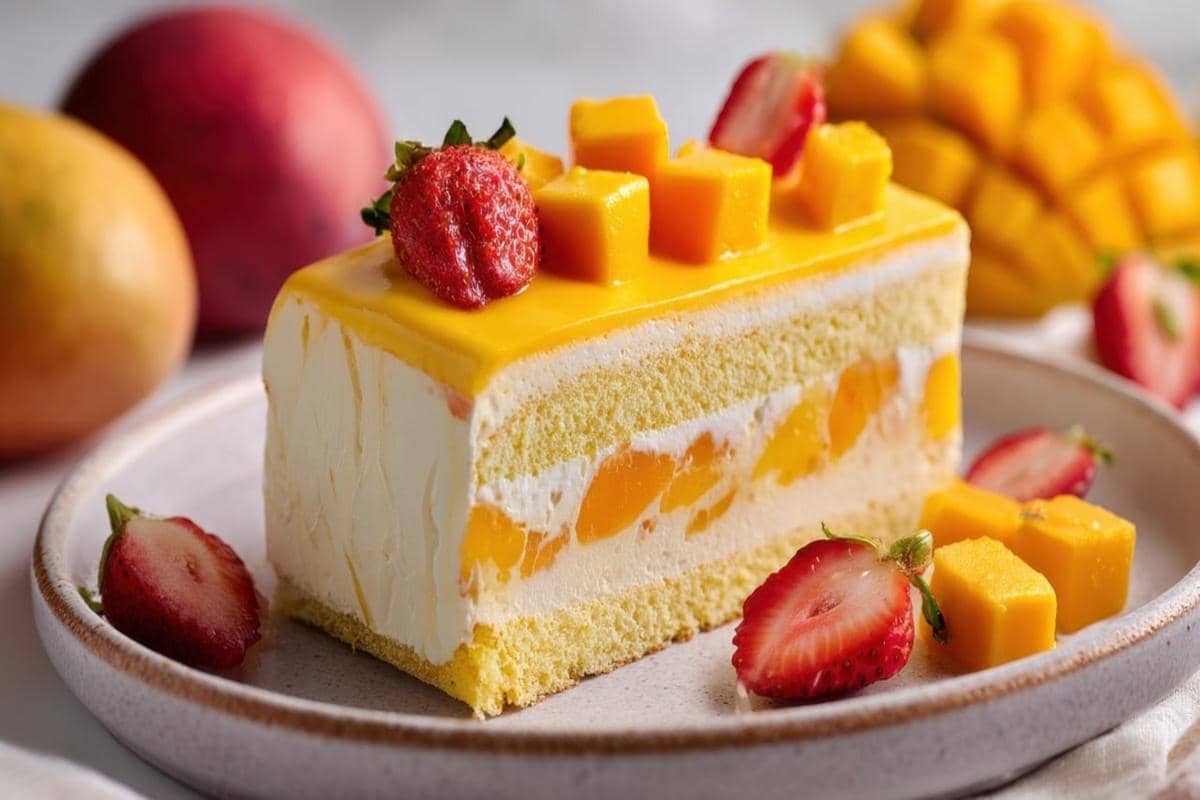 Resep Mango Cake, Dessert Lembut yang Manis, Cantik, dan Menyegarkan!