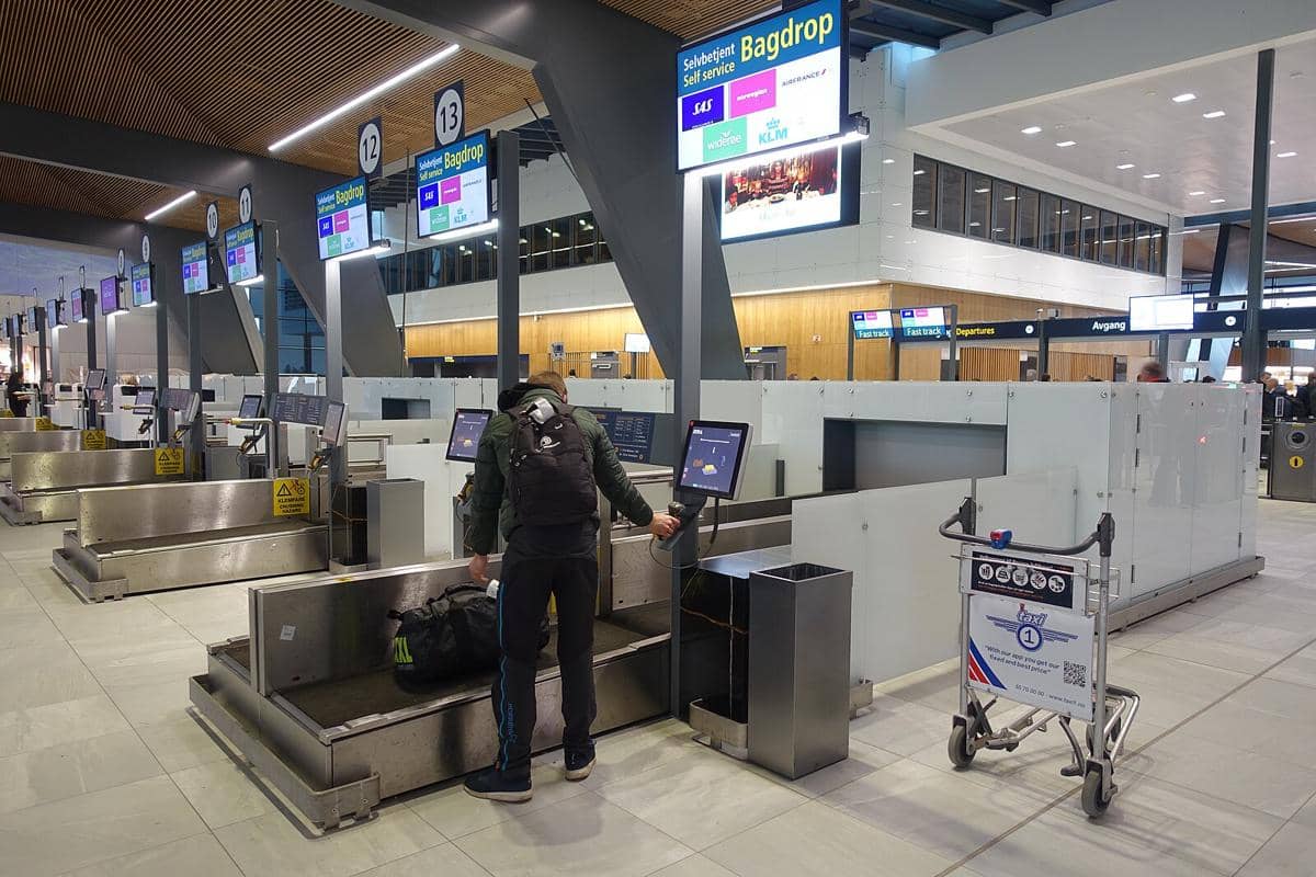 bag drop self service di bandara